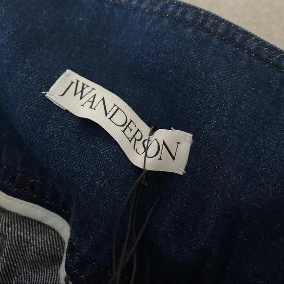 JW ANDERSON US sz 10 UK 14 Blue Denim Skirt Logo - Picture 9 of 12